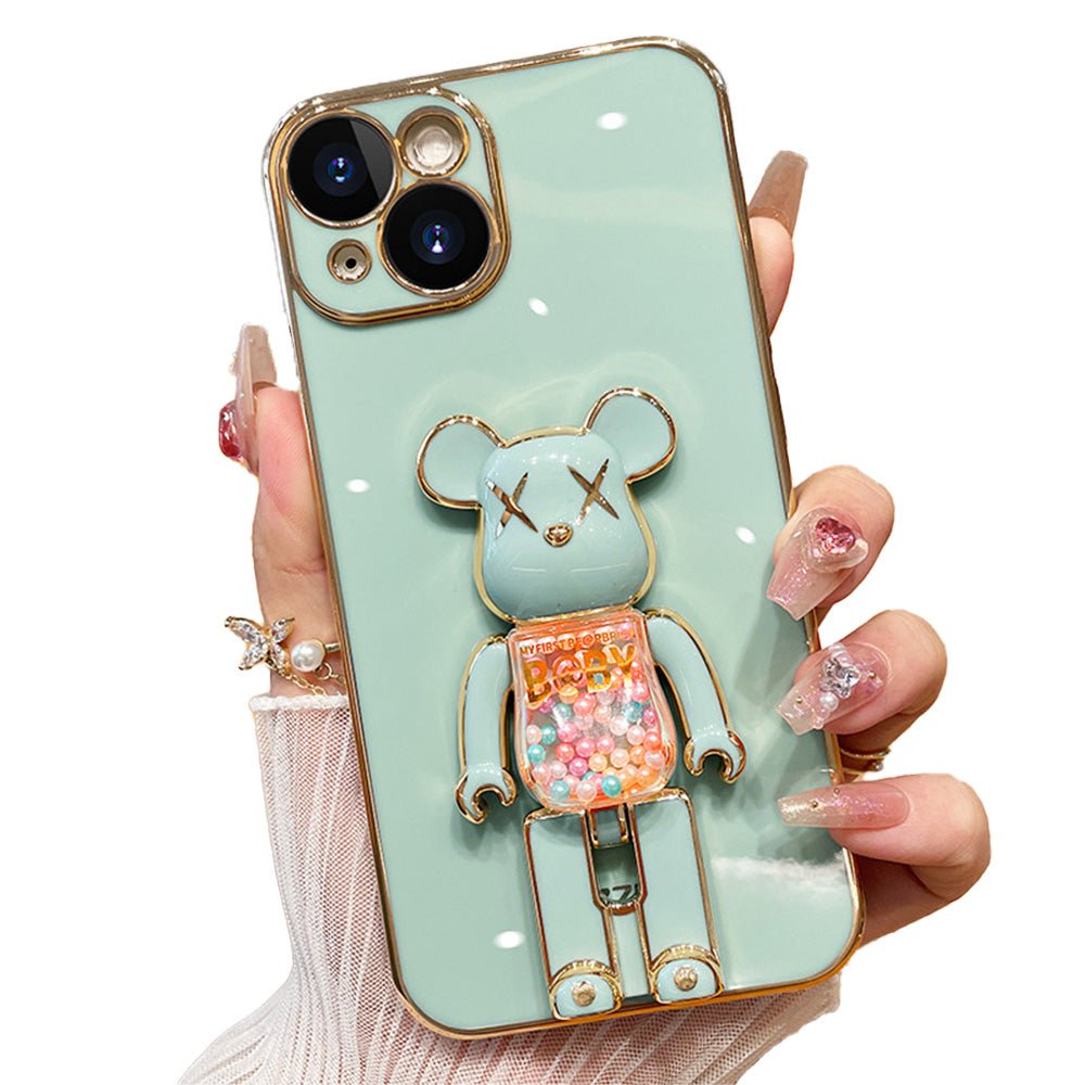 3D-Glitzer Candy Bear iPhone-Hülle