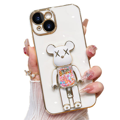 3D-Glitzer Candy Bear iPhone-Hülle