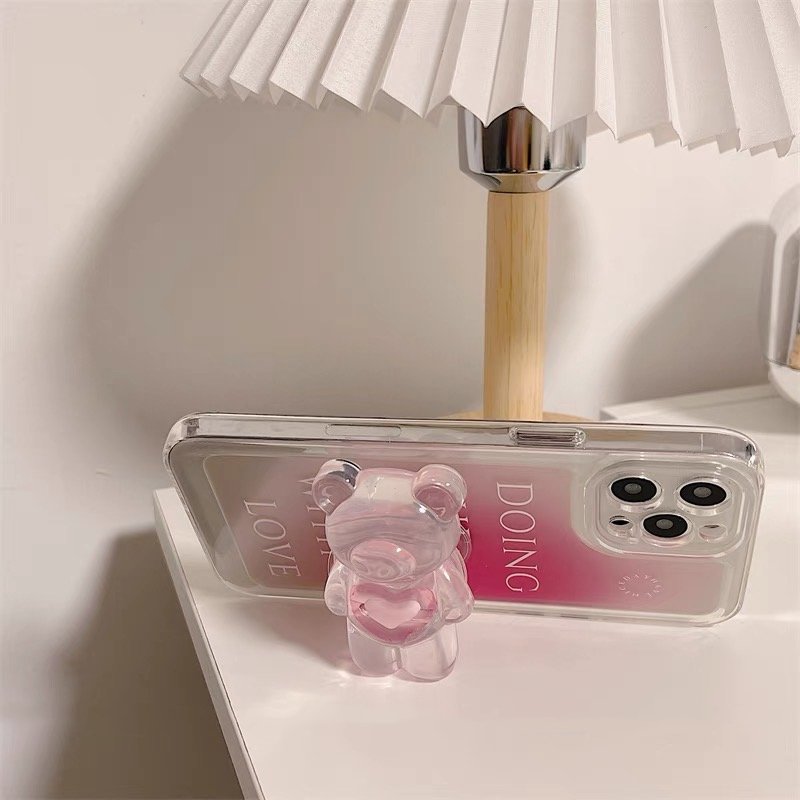 Liebe 3D-Teddybär iPhone-Hülle
