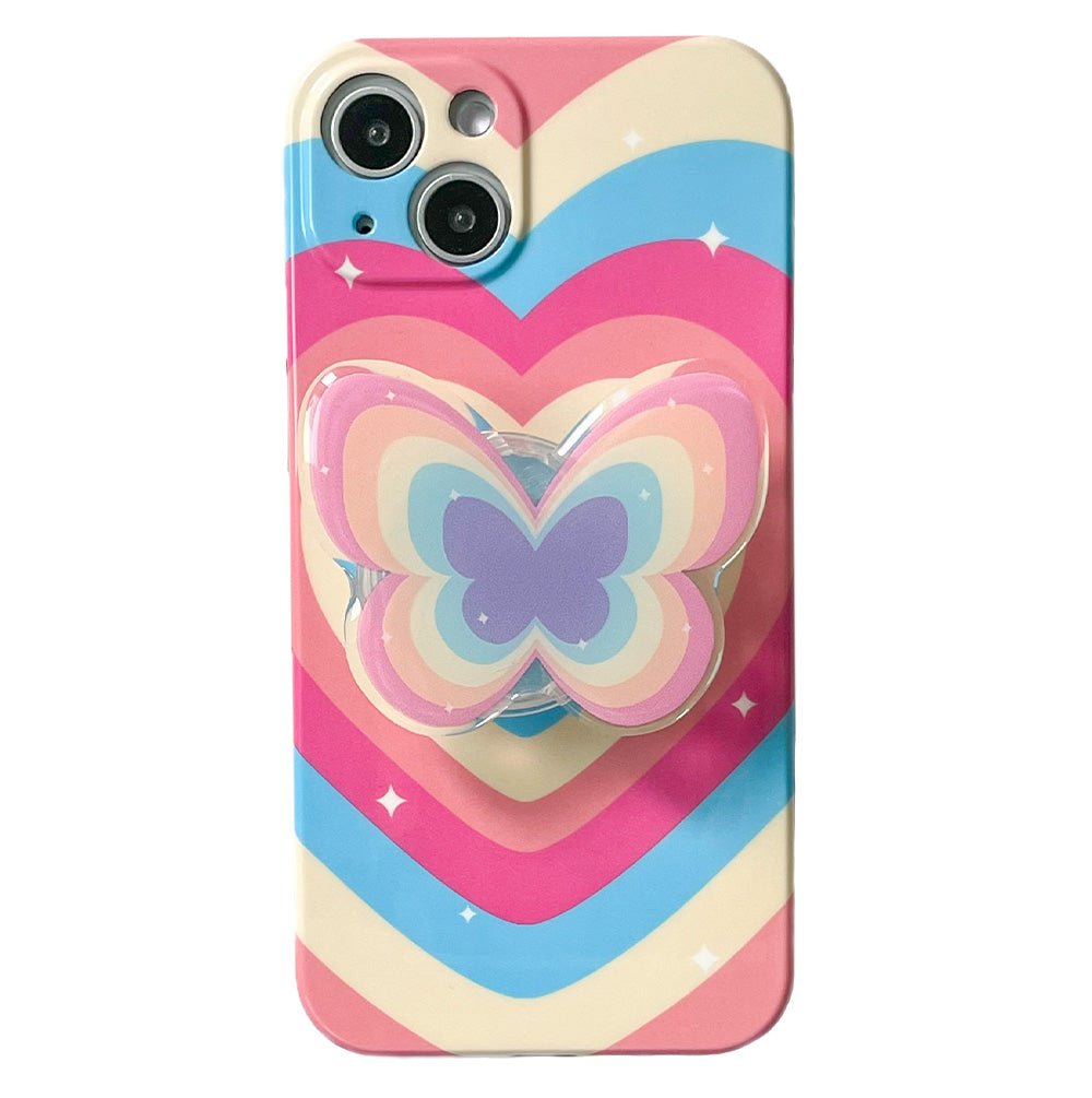 3D-Regenbogen-Schmetterling iPhone-Hülle