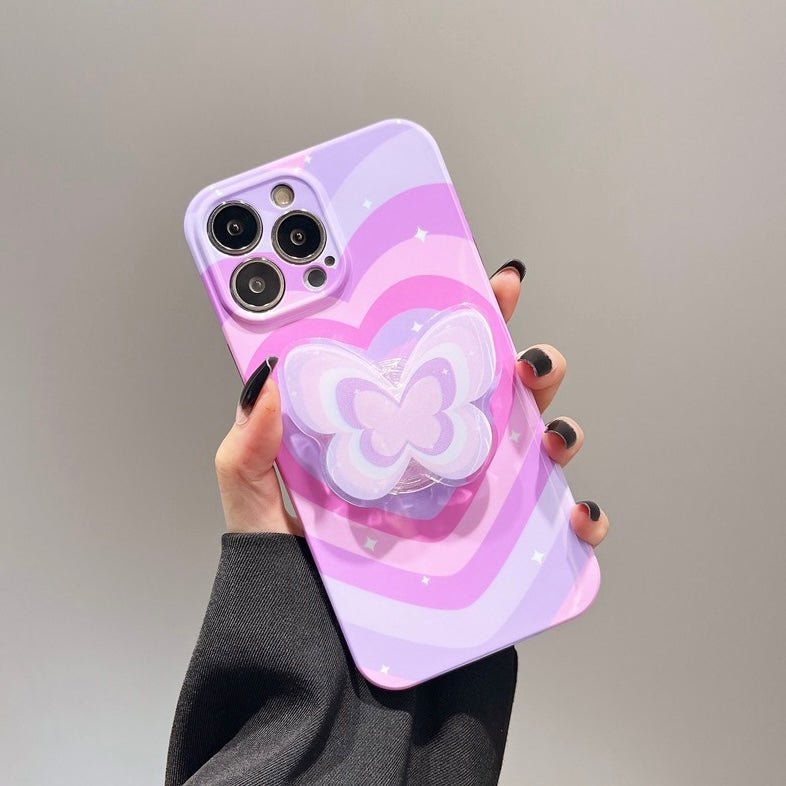 3D-Regenbogen-Schmetterling iPhone-Hülle