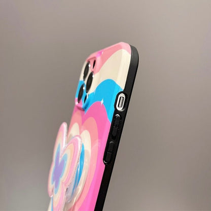 3D-Regenbogen-Schmetterling iPhone-Hülle