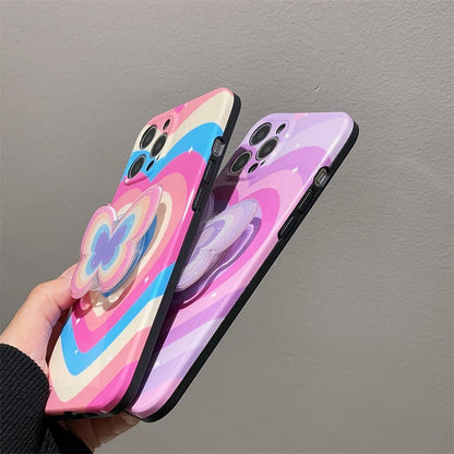 3D-Regenbogen-Schmetterling iPhone-Hülle