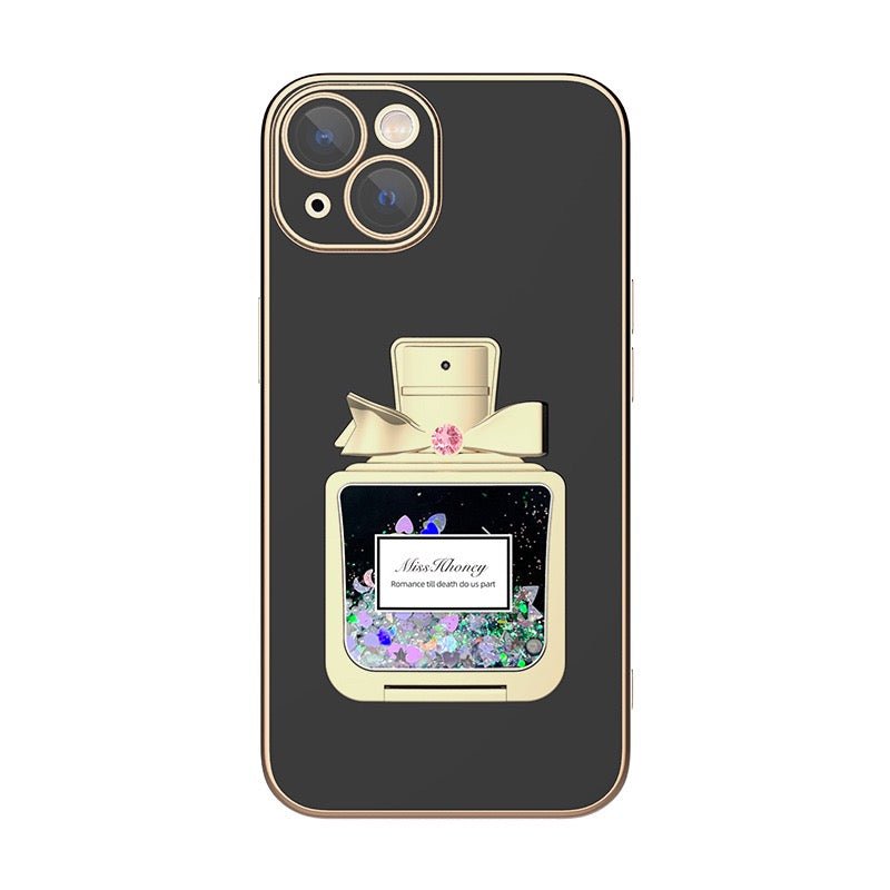 3D-Glitzer-Parfümflasche iPhone-Hülle