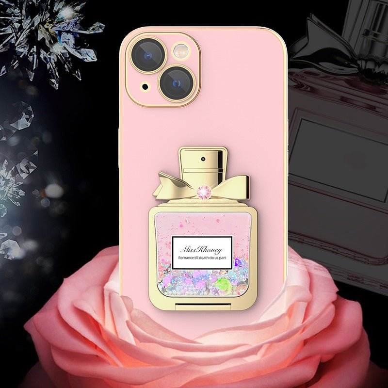 3D-Glitzer-Parfümflasche iPhone-Hülle