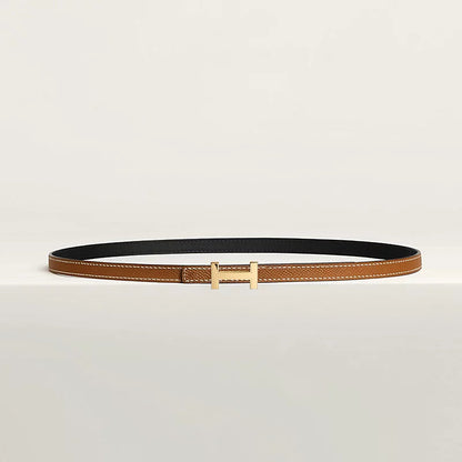 Wendbarer Focus-Damengürtel 13 mm – Schwarz/Gold – Ansicht 2