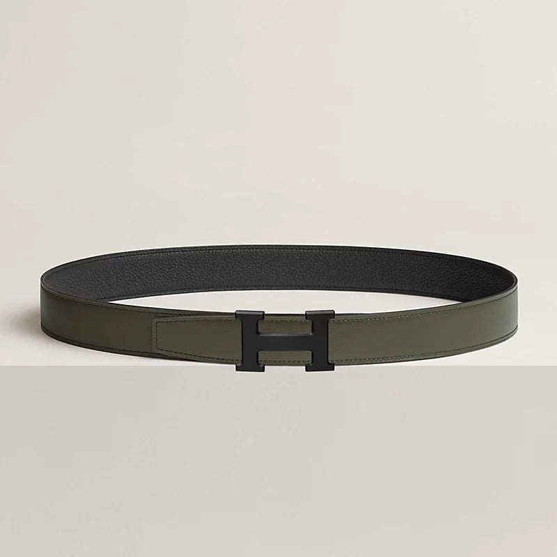 Wendbarer H-Damengürtel 32 mm – Grün/Schwarz – Ansicht 2