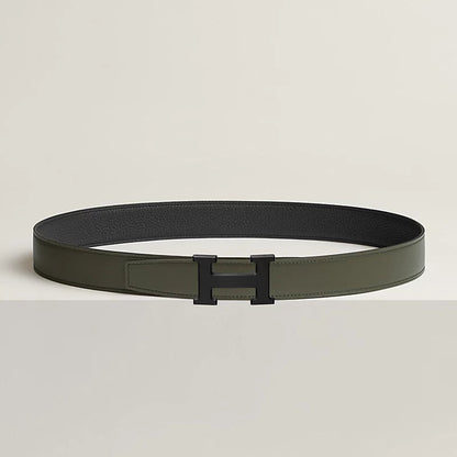 Wendbarer H-Damengürtel 32 mm – Grün/Schwarz – Ansicht 2