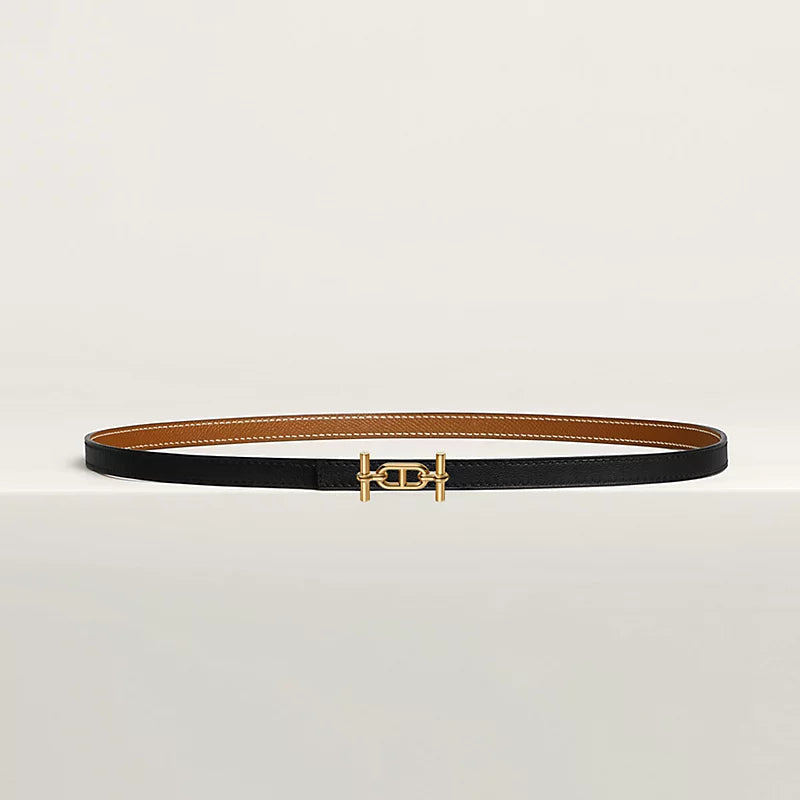 Wendbarer Ancre-Damengürtel 13 mm – Schwarz/Gold – Ansicht 1