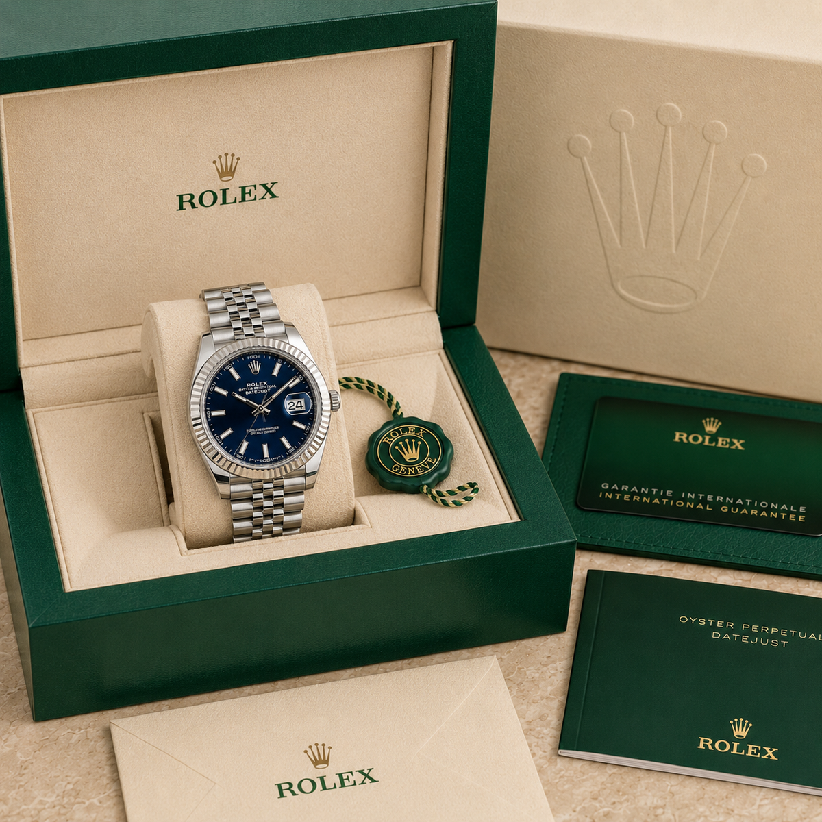 Classic 126334-0002 Authentic complete set met doos en certificaten
