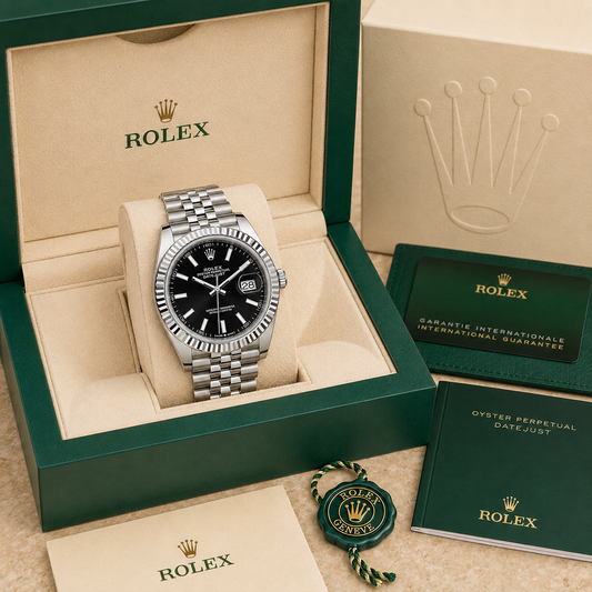 Classic Black Dial 41mm 126334 complete set met doos en certificaten