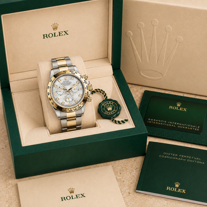 Daytona 116500LN “Mother of Pearl” complete set met doos en certificaten