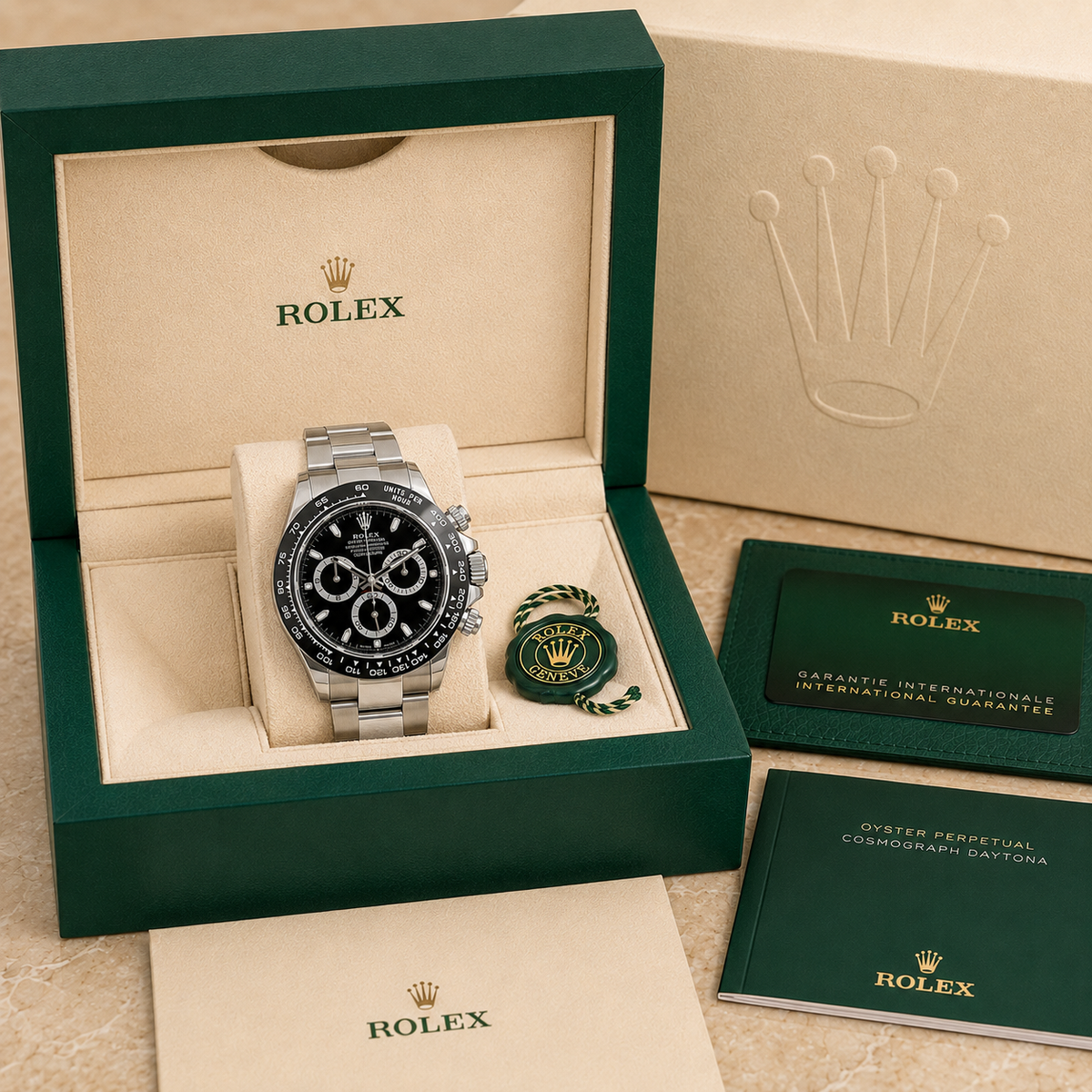 Daytona 116500LN “Reverse Panda Dial” complete set met doos en certificaten