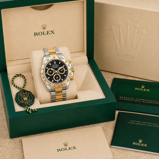 Daytona 126503 "Black Dial Two Tone" complete set met doos en certificaten