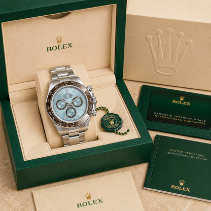 Daytona 126506 'Silver Blue' complete set met doos en certificaten