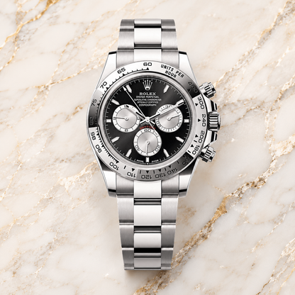 Daytona 126509 “White Gold” – luxuriöse Produktaufnahme