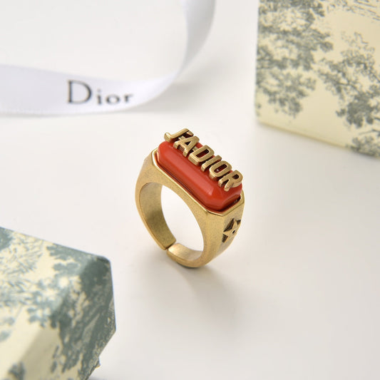 Profilbild Orange Acrylic Letter Open Ring