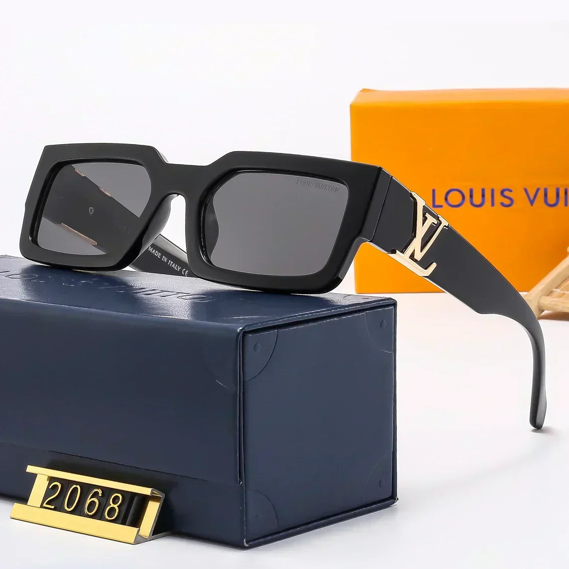 Polarisierte Square-Sonnenbrille 2068 – Originalansicht