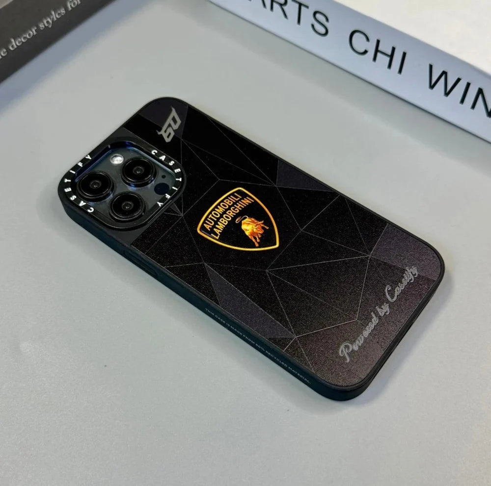 Elegante Metalloptik iPhone-16-Hülle – Design 6