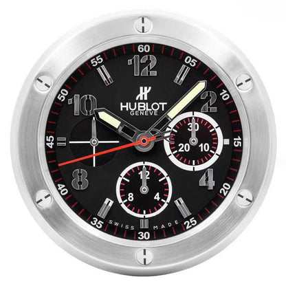 Hublot Big Bang Wanduhr – Silber & Schwarz – Ansicht 1
