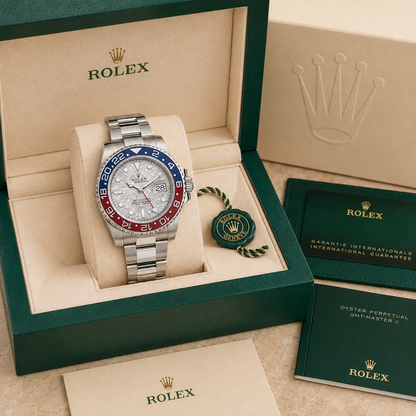 GMT-Master II M126719BLRO-0002 'Meteorite Dial' complete set met doos en certificaten