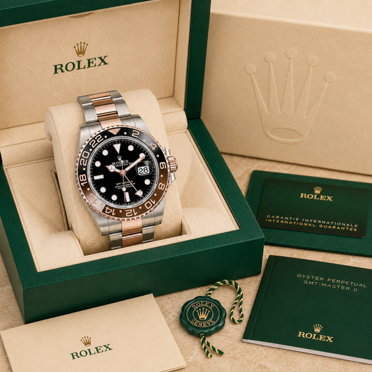 GMT-Master II 'Root Beer' 126711CHNR complete set met doos en certificaten