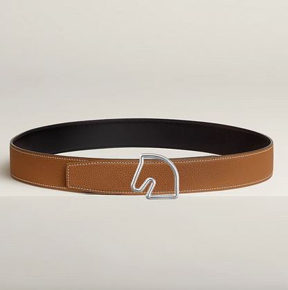 Cheval Wendegürtel für Herren – Schwarz/Gold, 38 mm – Originalansicht 2