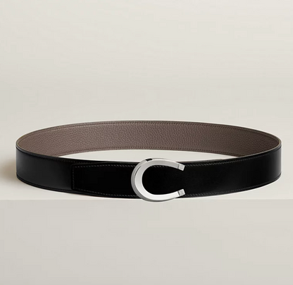 Luck Wendegürtel für Herren – Schwarz/Zinn, 38 mm – Originalansicht 1