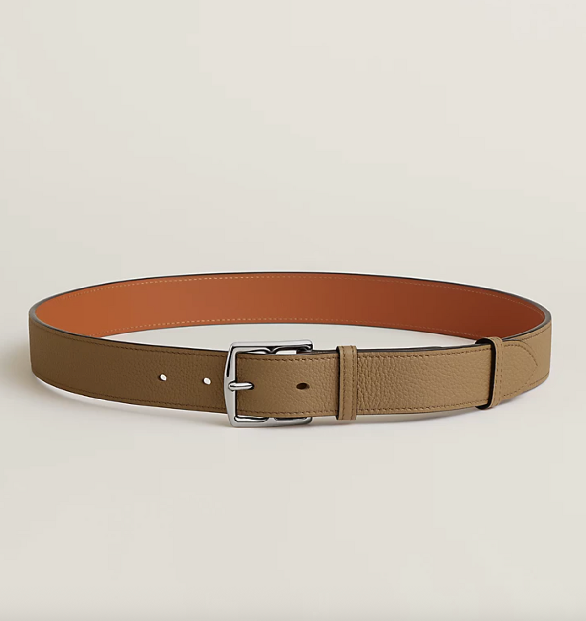 Etrivière Herrengürtel in Staubgrau – 32 mm – Originalansicht 1