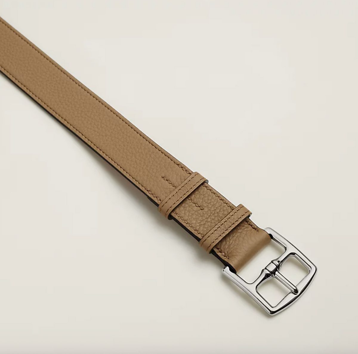 Etrivière Herrengürtel in Staubgrau – 32 mm – Originalansicht 2