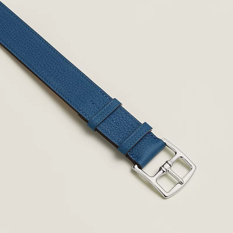 Etrivière Herrengürtel in Hellblau – 32 mm – Originalansicht 2