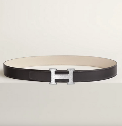 Martelé Wendegürtel für Herren – Graphit/Kreide, 32 mm – Originalansicht 1