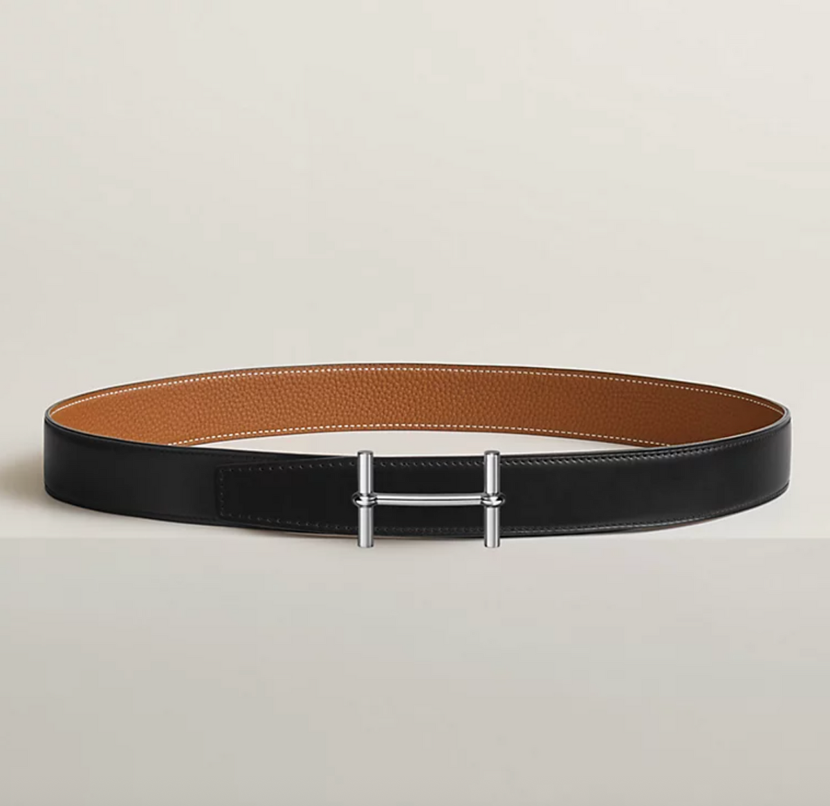Ancre Wendegürtel für Herren – Schwarz/Gold, 32 mm – Originalansicht 1