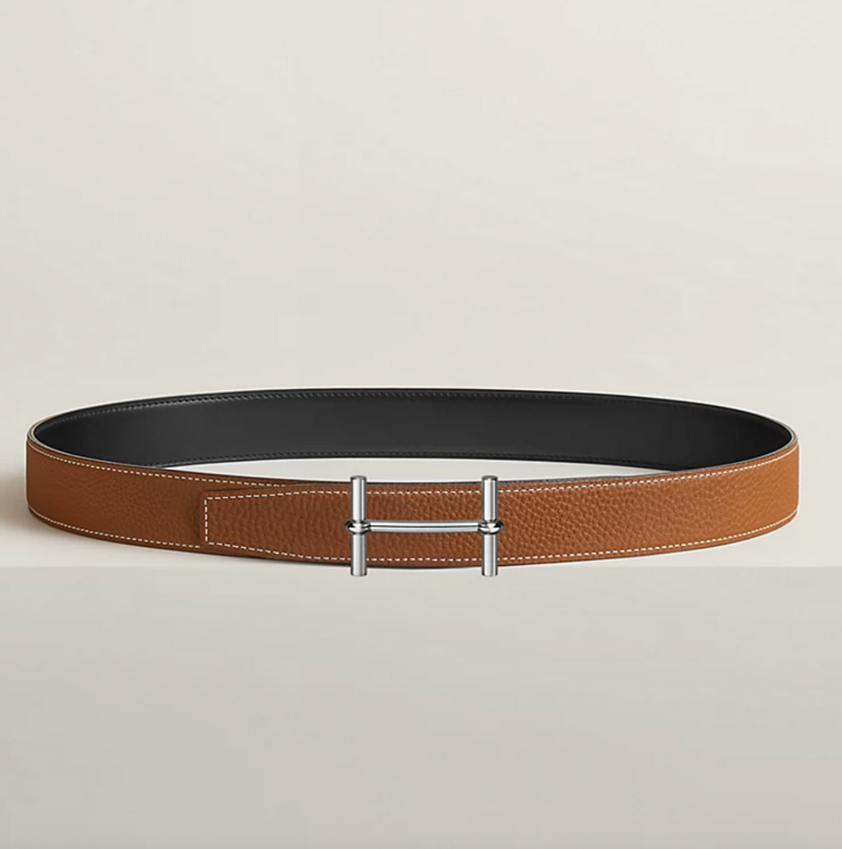 Ancre Wendegürtel für Herren – Schwarz/Gold, 32 mm – Originalansicht 2