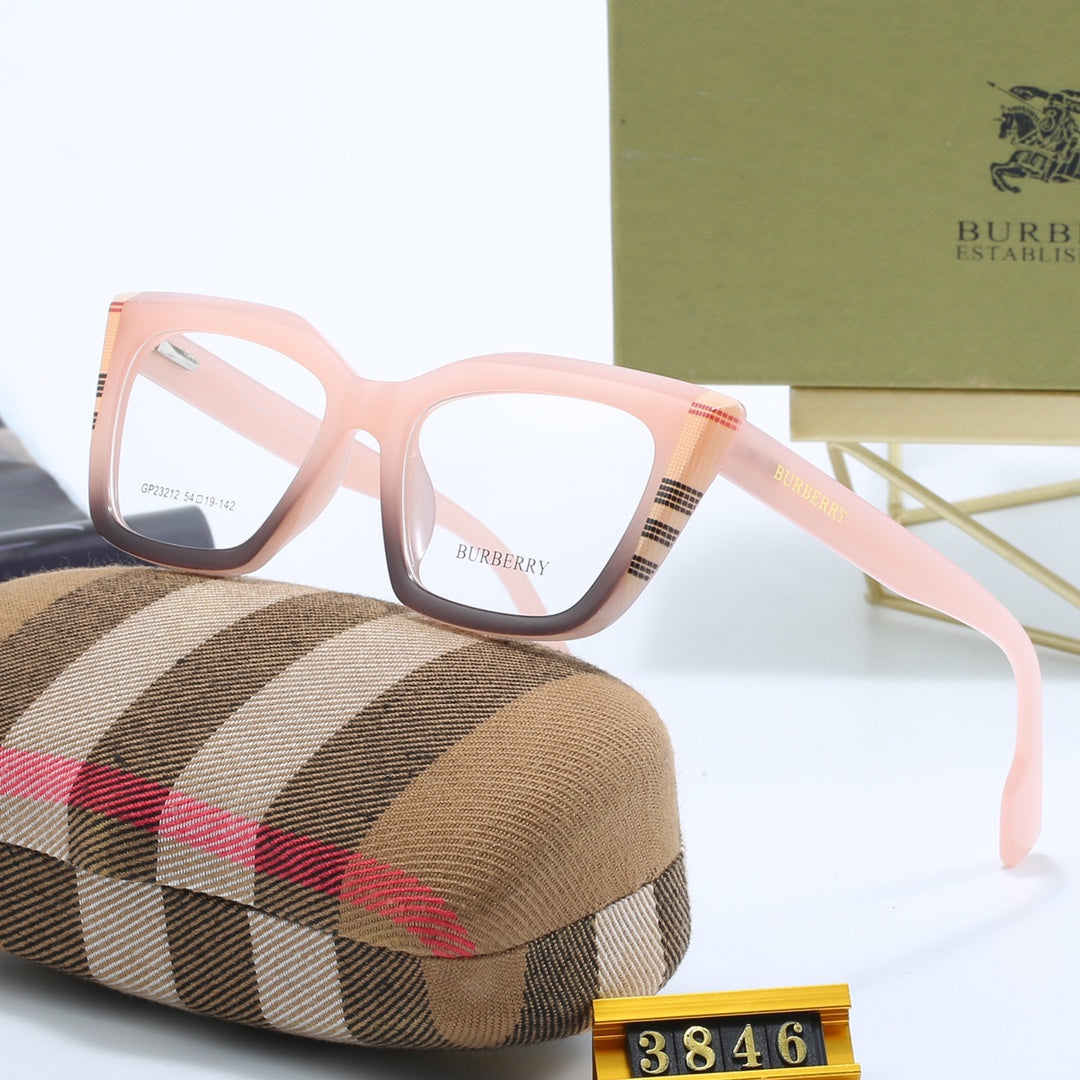 Modische Cat-Eye Check-Sonnenbrille – Ansicht 4