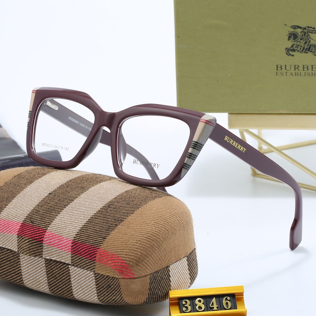 Modische Cat-Eye Check-Sonnenbrille – Ansicht 5