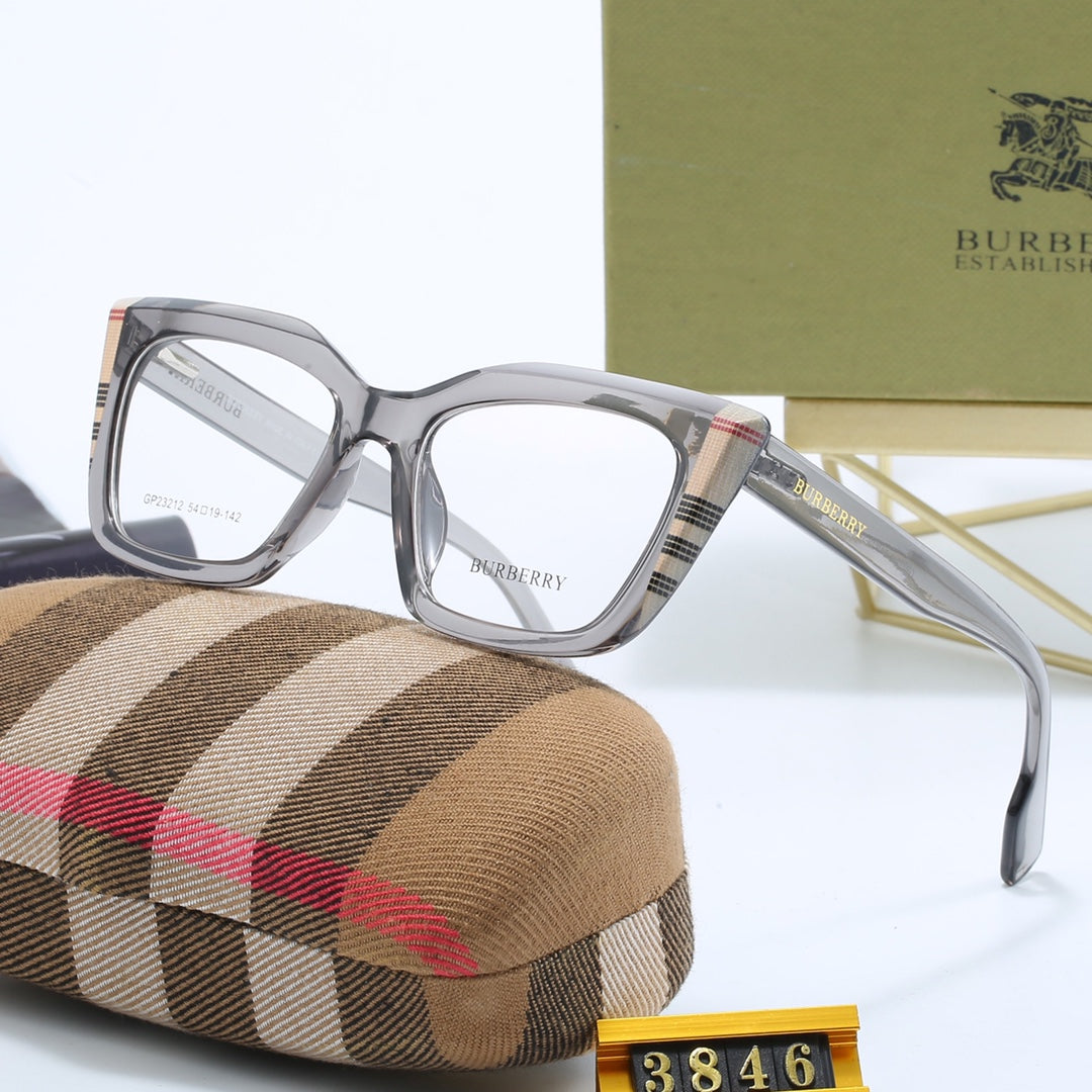 Modische Cat-Eye Check-Sonnenbrille – Ansicht 8