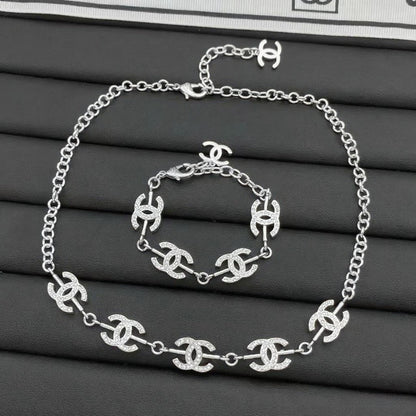 Profilbild Chic Girl Design Halskette & Armband 2 Set (Silber)