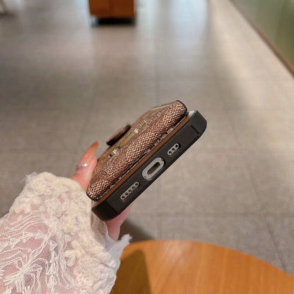 iPhone-Hülle mit integriertem Portemonnaie und Trageriemen – Originalansicht 5