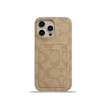 Weiße iPhone-Hülle mit elegantem Kartenfach – Originalansicht 2