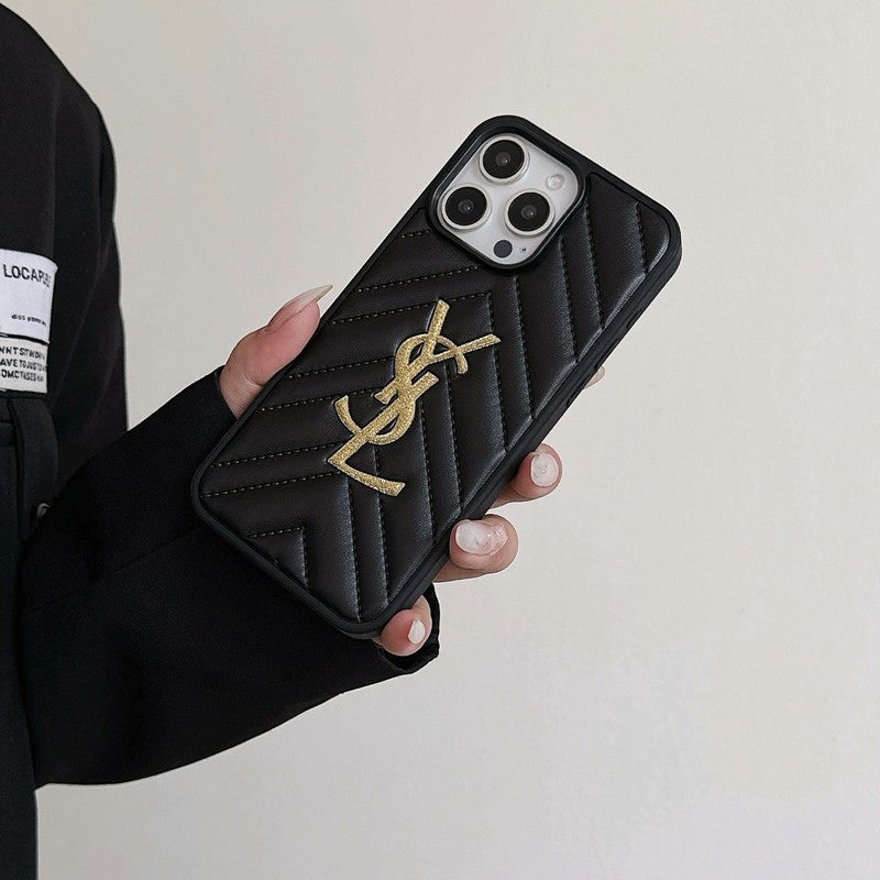 Schwarz-weiße iPhone-Hülle mit grafischem Punktdesign – Originalansicht 5