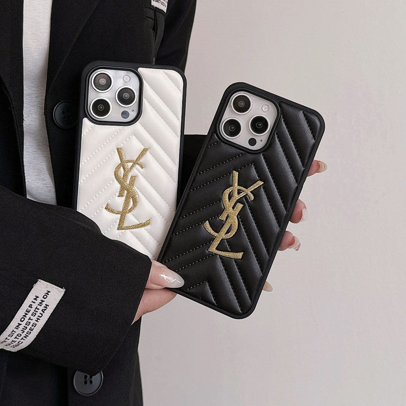 Schwarz-weiße iPhone-Hülle mit grafischem Punktdesign – Originalansicht 6