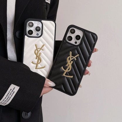 Schwarz-weiße iPhone-Hülle mit grafischem Punktdesign – Originalansicht 6