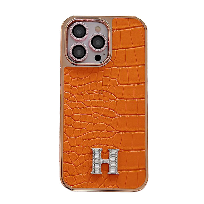 iPhone-Hülle mit roségoldenem Schmuckdetail – Originalansicht 1