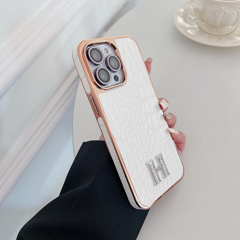 iPhone-Hülle mit roségoldenem Schmuckdetail – Originalansicht 9