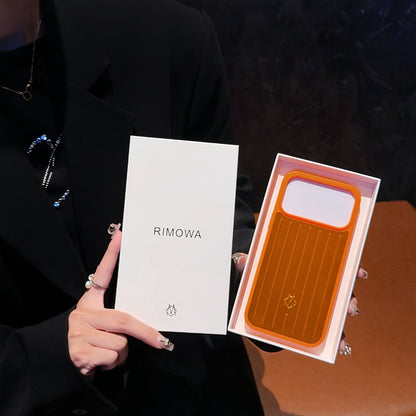 Gerippte Metallic-iPhone-Hülle mit markanter Schutzkante – Originalansicht 4