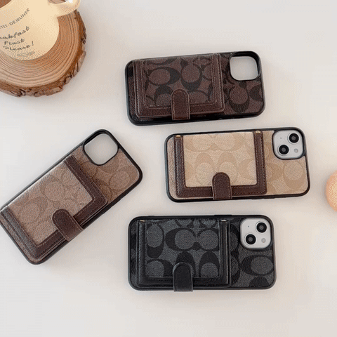 Weiße iPhone-Hülle mit Portemonnaie und Umhängeband – Originalansicht 8