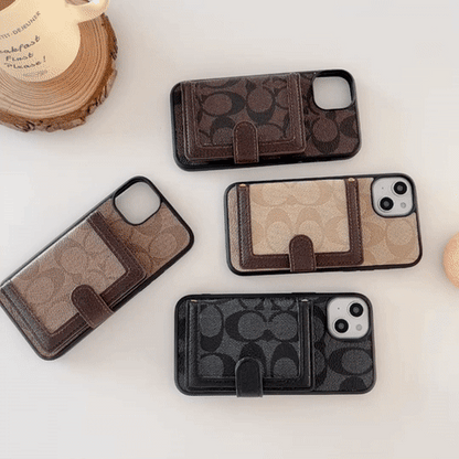 Weiße iPhone-Hülle mit Portemonnaie und Umhängeband – Originalansicht 8
