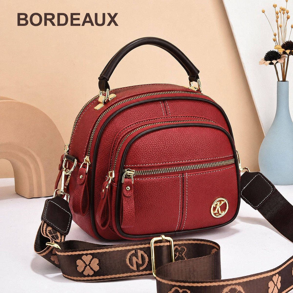 Isabella Crossbody-Tasche Bordeaux