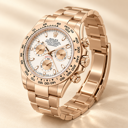 Ivoris Herren-Chronograph – Seitenansicht mit Krone und Drückern